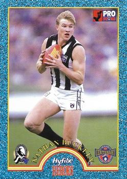 1996 Select Tip Top Hyfibe Heroes #38 Nathan Buckley Front